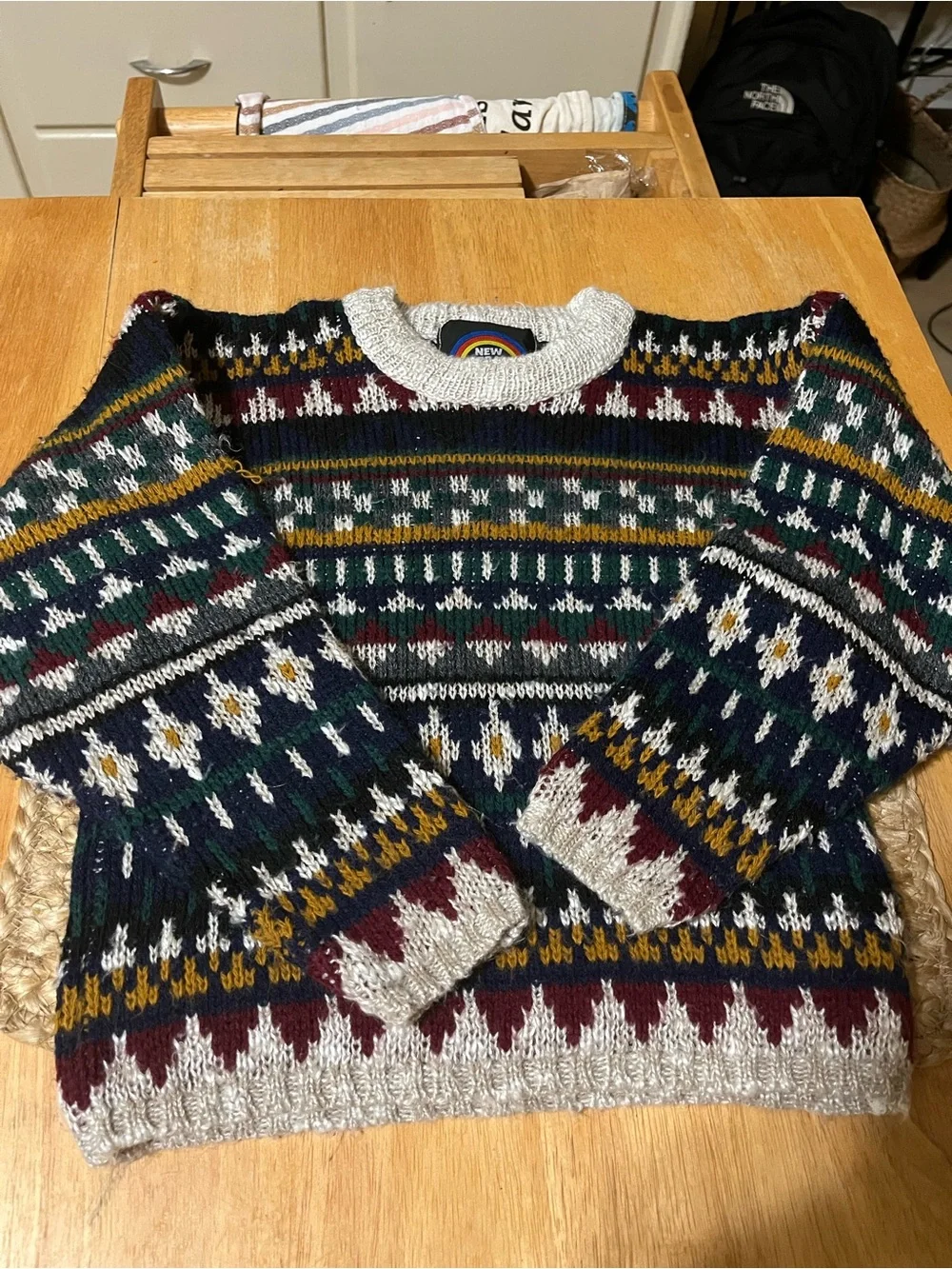 Multicolor Fair Isle Crewneck Sweater - Men's